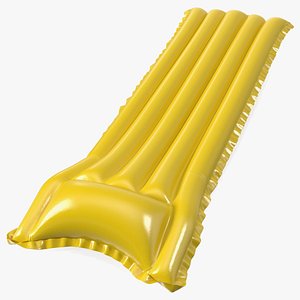 Yellow Vinyl Inflatable Sea Bed 3D model