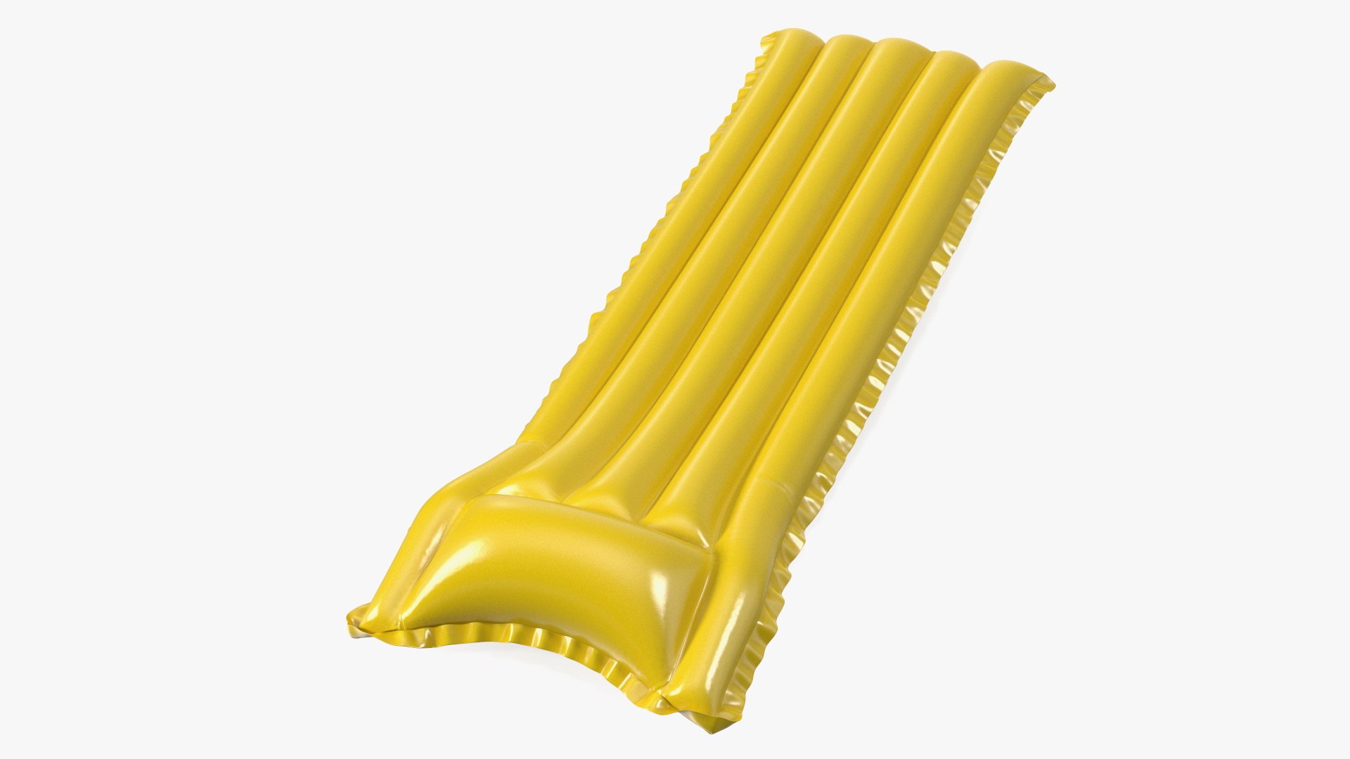 Yellow Vinyl Inflatable Sea Bed 3D model preview