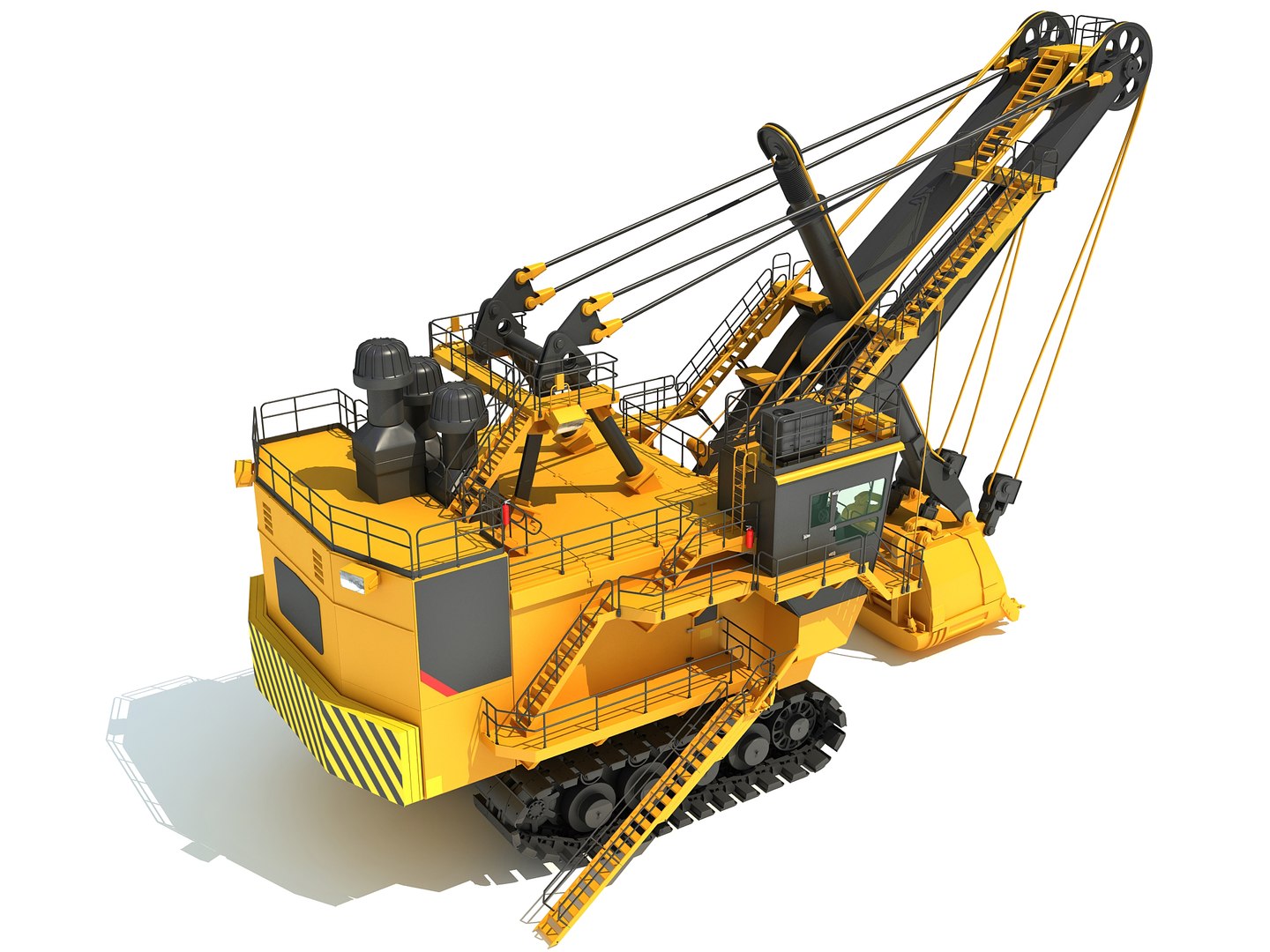 3D Electric Rope Shovel Model - TurboSquid 1222857