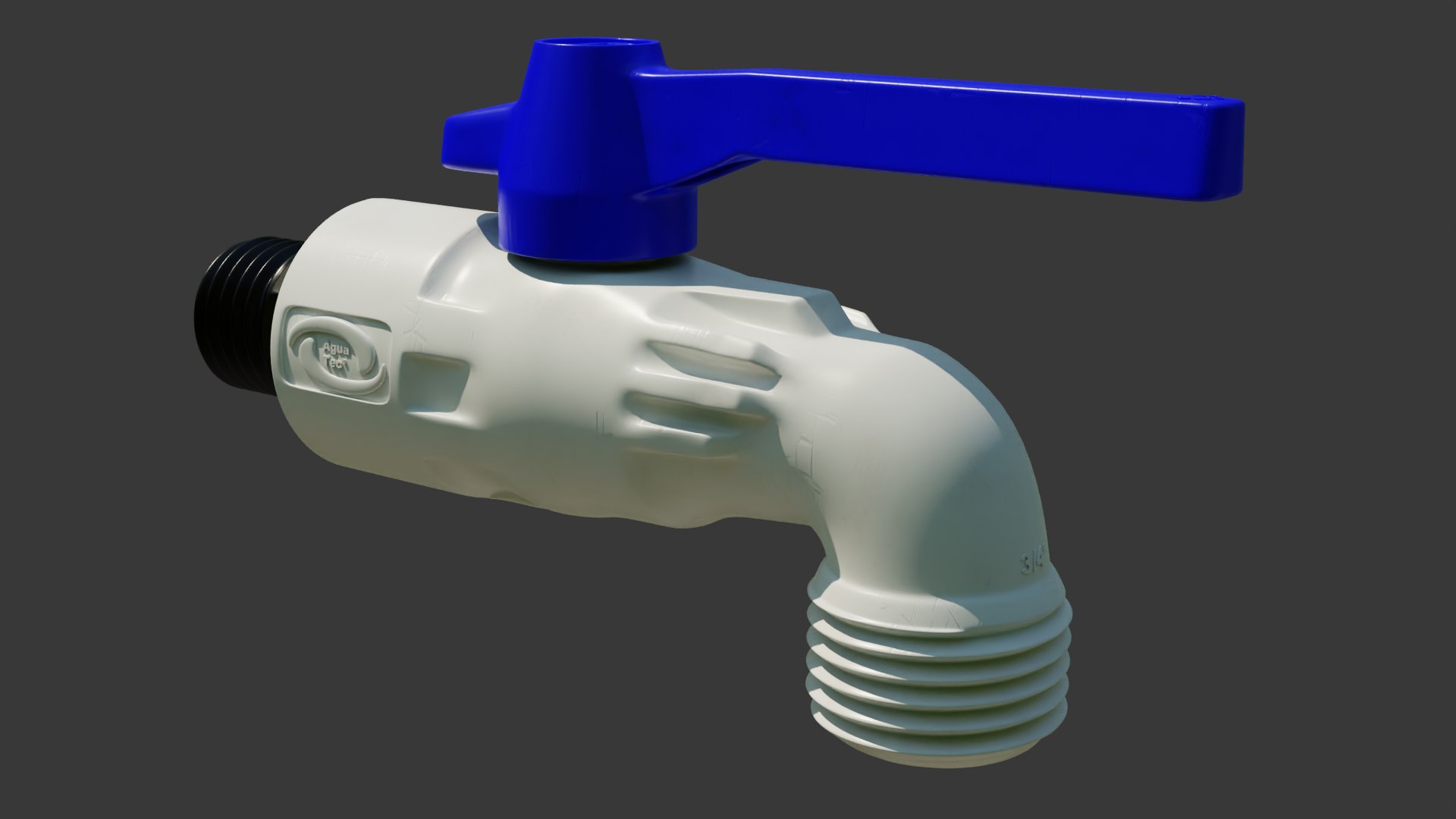 PVC Water Faucet 3D TurboSquid 2043333