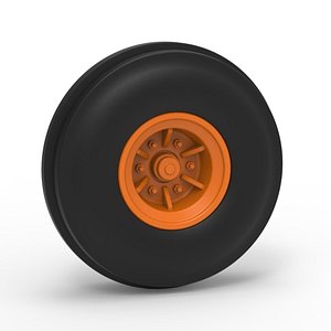 Rear wheel of Racing Combine Harvester Version 2 Scale 1 to 25 3D