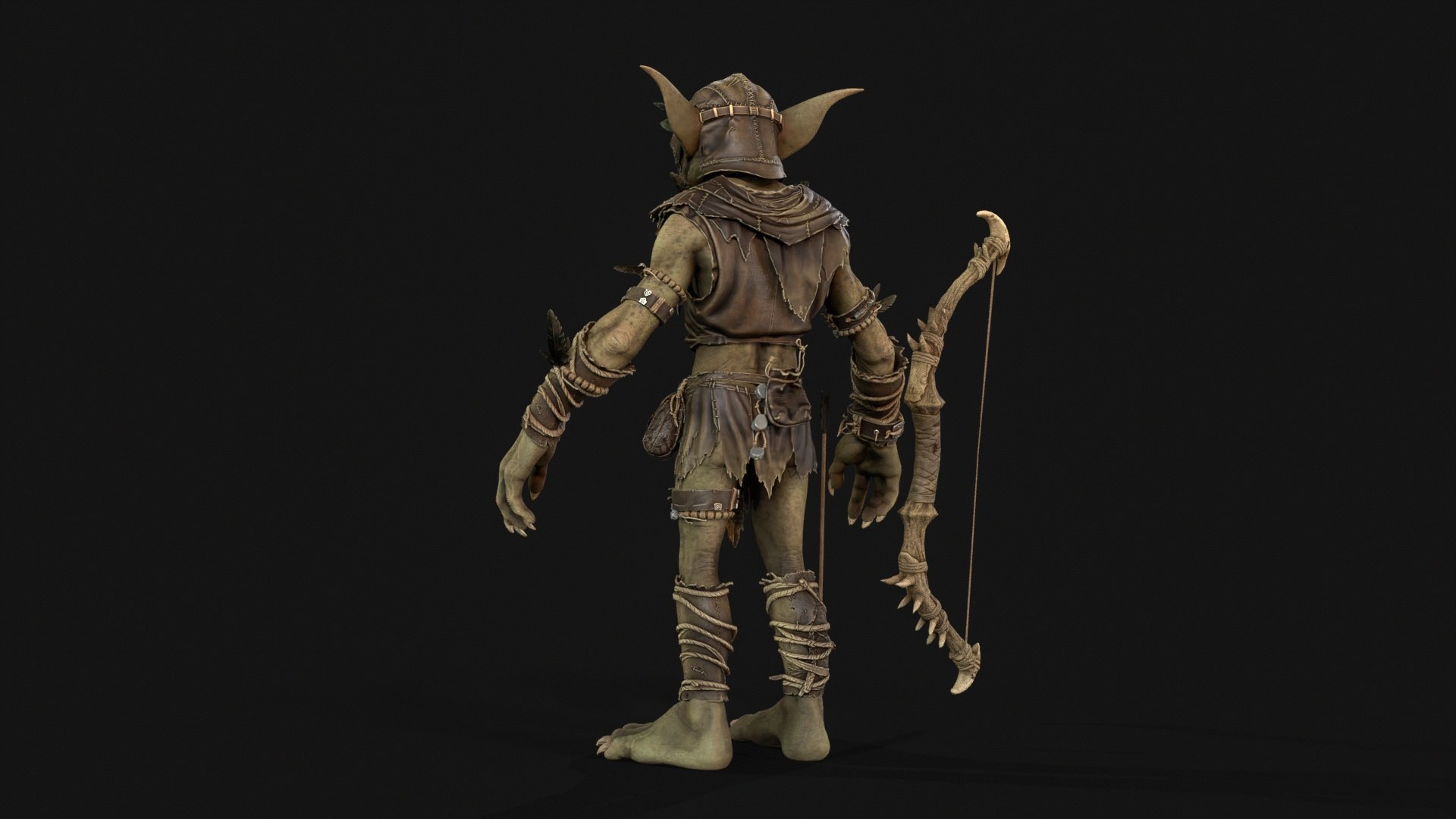 Goblin Archer model https://p.turbosquid.com/ts-thumb/Fo/KLSyH8/8N/tbrender_003/jpg/1787245774/1920x1080/fit_q87/a6137ae3f84842030945617599f103b7729bd38f/tbrender_003.jpg