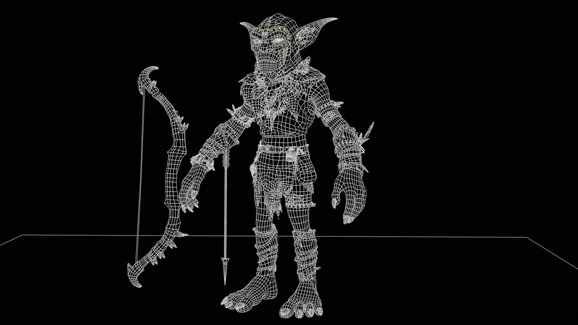 Goblin Archer model https://p.turbosquid.com/ts-thumb/Fo/KLSyH8/Ow/tbrender_011/jpg/1787246182/1920x1080/fit_q87/46de431a5ba7ec4169173eb99c316b7dfddc10a1/tbrender_011.jpg