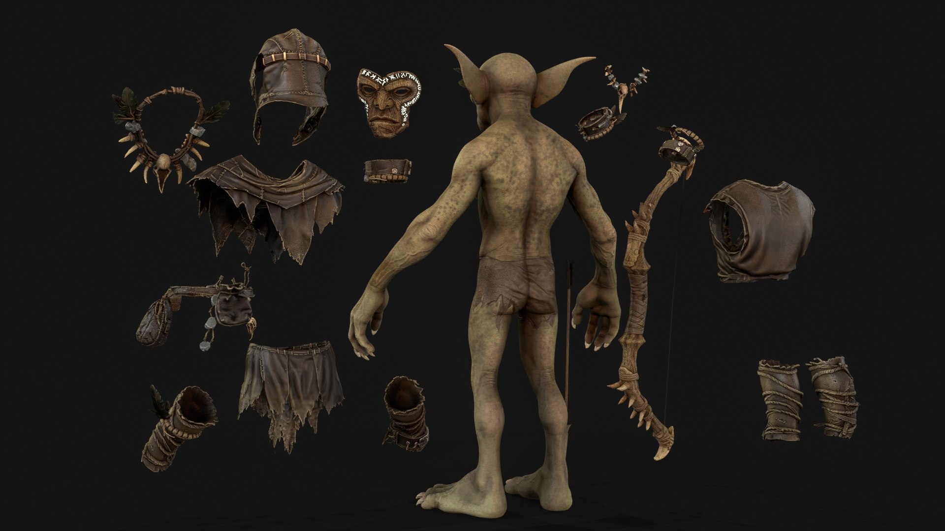 Goblin Archer model https://p.turbosquid.com/ts-thumb/Fo/KLSyH8/vc/tbrender_005/jpg/1787245884/1920x1080/fit_q87/8de64127e91a0e6022e8269789dfe9cedc5e562f/tbrender_005.jpg
