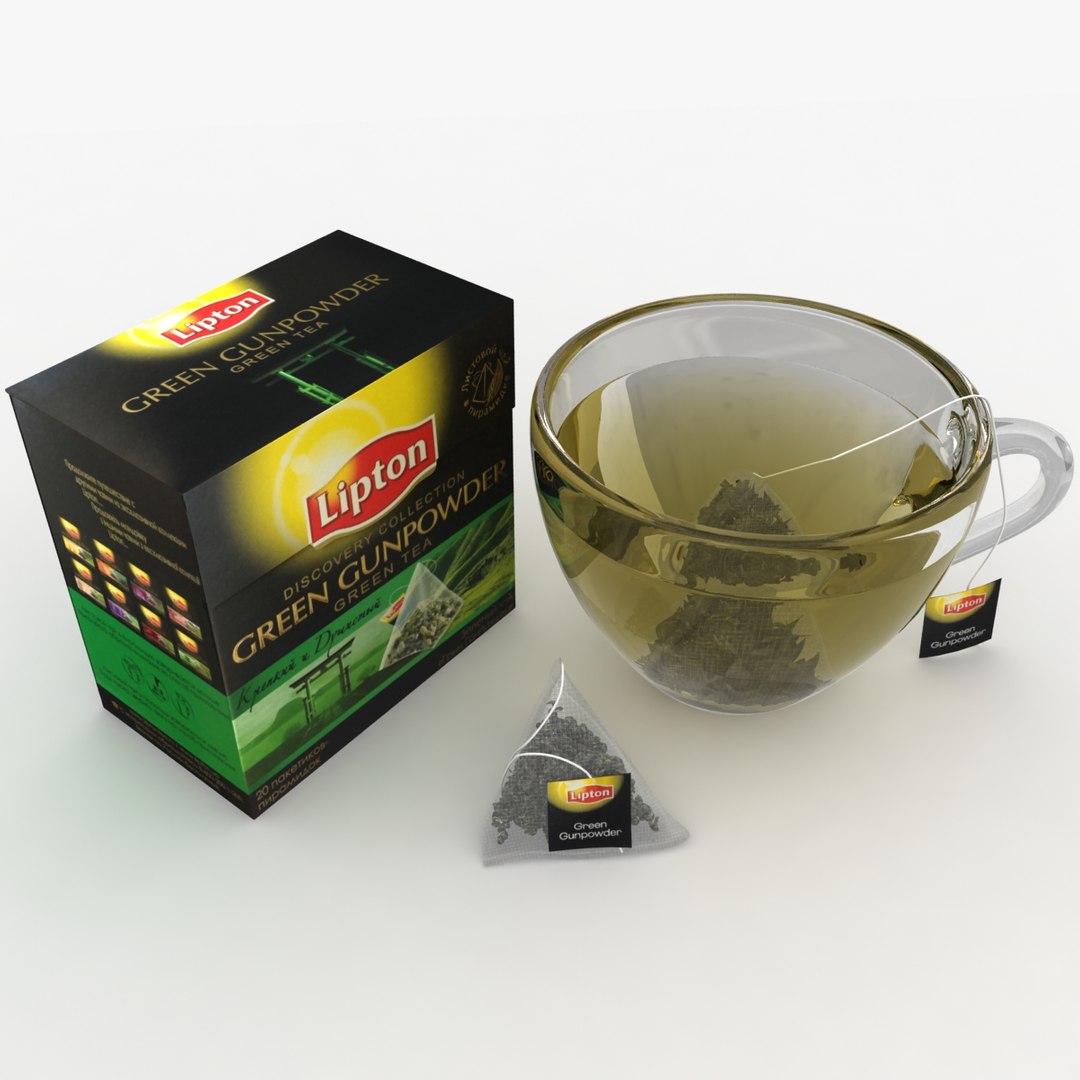 Lipton Green Gunpowder 3d Obj