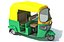 Paquete de modelos de auto rickshaw