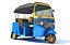 Paquete de modelos de auto rickshaw