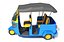Paquete de modelos de auto rickshaw