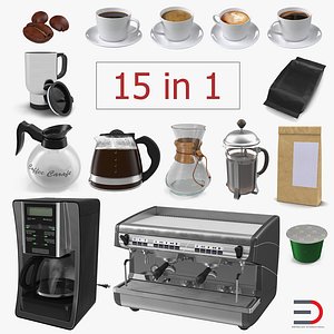 Coffee 3D Models Collection 2