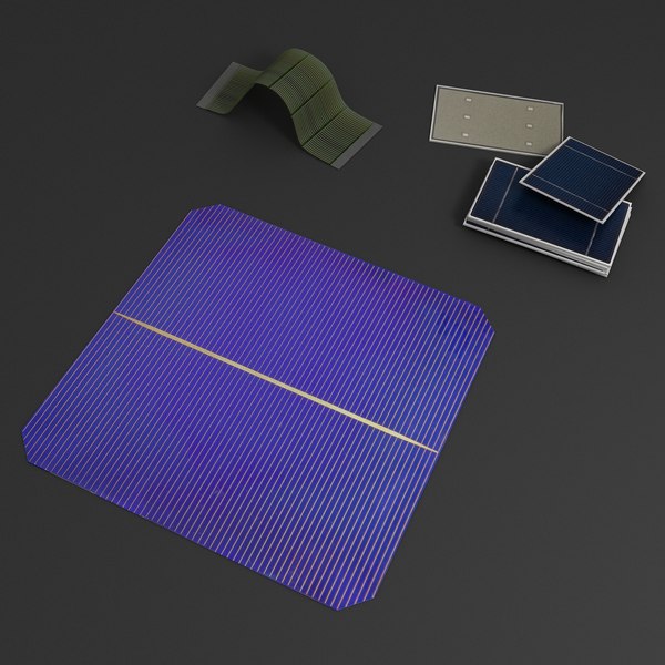 solar cells 3d max