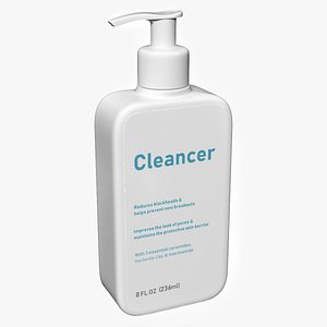 3D Cleanser Dispenser Bottle 236 ml model