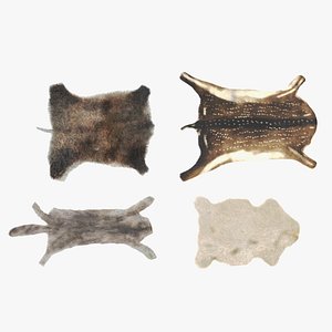 animal skins fur 3D model