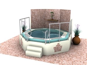 spa jaccuzi 3d model