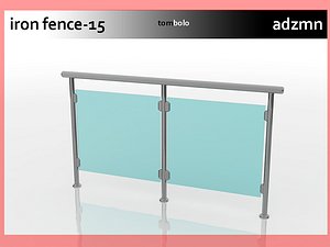 iron railing fence dwg