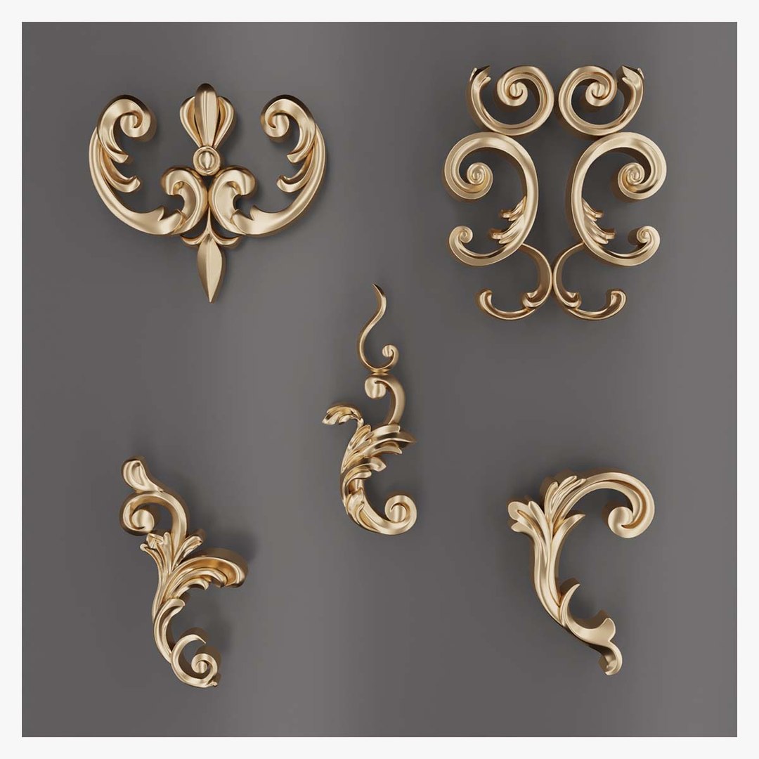 3D Trim Ornament 103 - TurboSquid 1911505