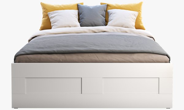 Modello 3D Letto Ikea Brimnes TurboSquid 1439798