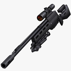 Sniper Rifle Game Ready