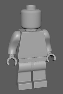 3D legoman model