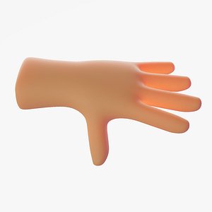 Cartoon Human Hand 3D Model