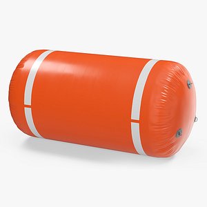 Floating Inflatable Marker Buoy for Water Sport Orange Line 3D