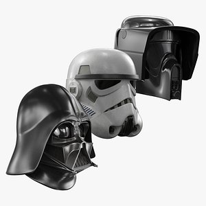 3D Star Wars Helmets Collection model