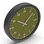 Office Clock Green 3D Model