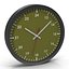 Office Clock Green 3D Model