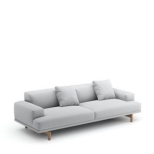Muuto Compose Sofa 3 Seater 3D model