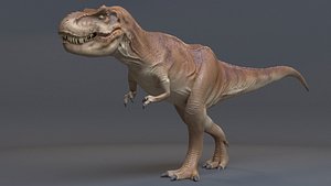 modèle 3D de T Rex en cours d'exécution animé truqué - TurboSquid 2102417