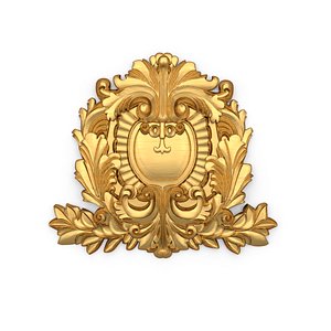 Cartouche classic decorative ornament cnc 3d printing stl 09 3D model