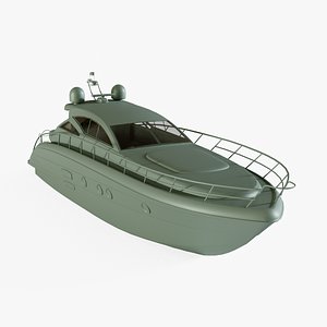 cabin cruiser 3D model