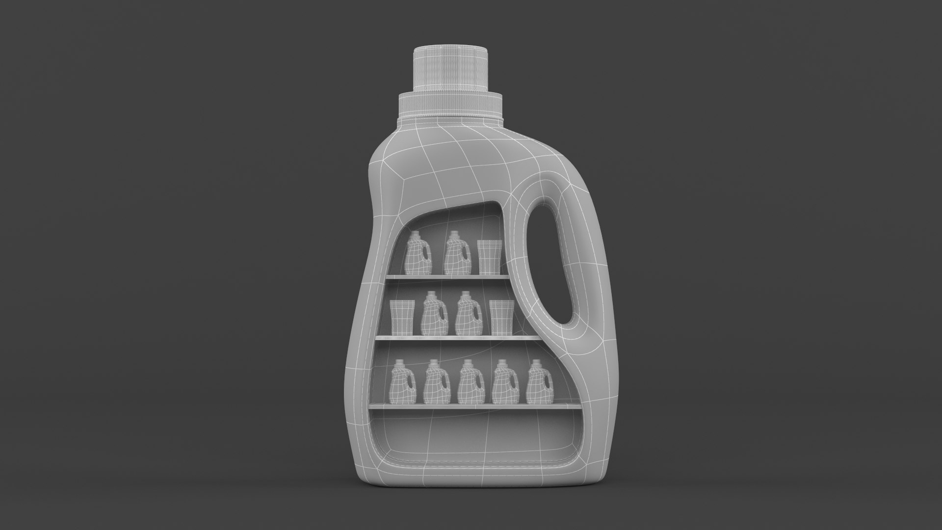 Laundry Detergent Display Rack 3D Model - TurboSquid 1834354