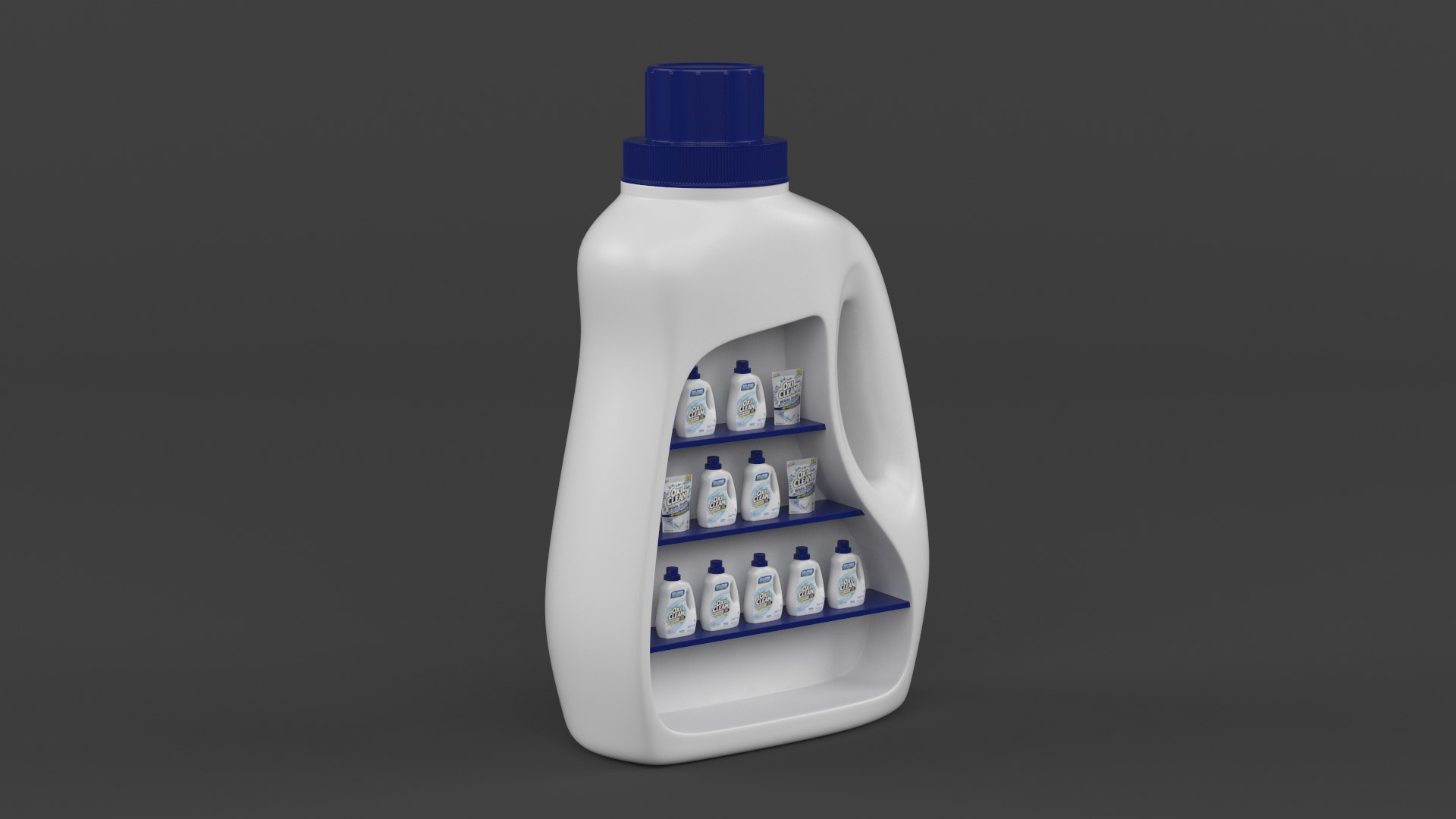 Laundry Detergent Display Rack 3D Model - TurboSquid 1834354