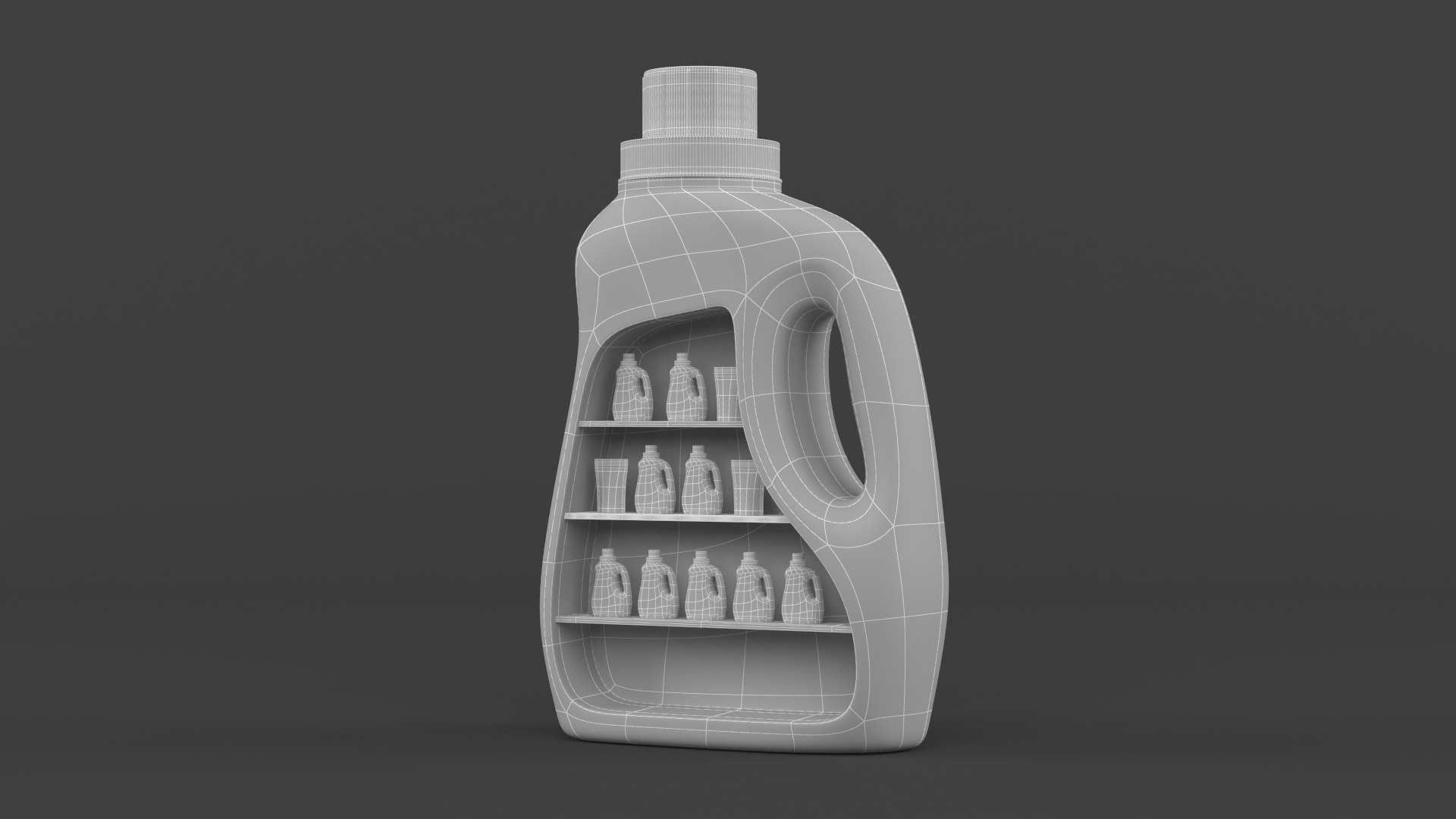 Laundry Detergent Display Rack 3D Model - TurboSquid 1834354
