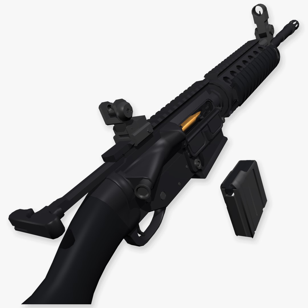 3d Model Ar-15 Msr-15