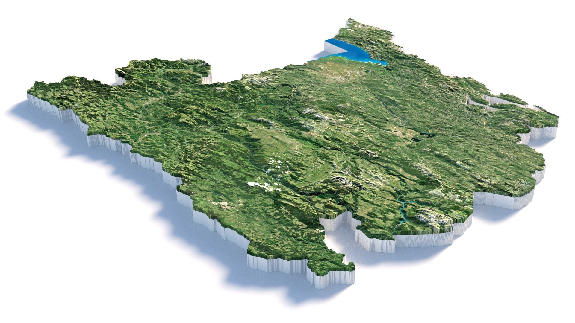 3D Montenegro Terrain Map Model - TurboSquid 2336534