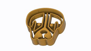 3D model DOG COOKIE CUTTER