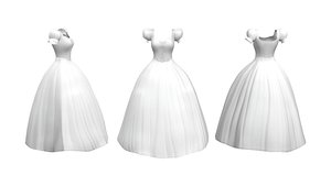 3D model Fairy Wedding Gown