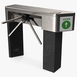 Turnstile Security Gate 3D model