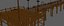 Muelle de madera de la calle