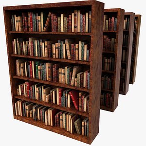 Old Wood Luxurious Bookcase
