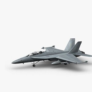 f super hornet fighter jet 3d model