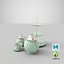 3D Tea Set model