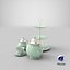 3D Tea Set model