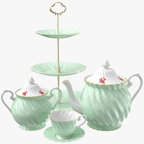 3D Tea Set model