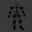 Robot con mezcla de movimiento de huesos FBX