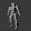 Robot con mezcla de movimiento de huesos FBX
