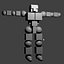 Robot con mezcla de movimiento de huesos FBX