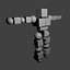 Robot con mezcla de movimiento de huesos FBX