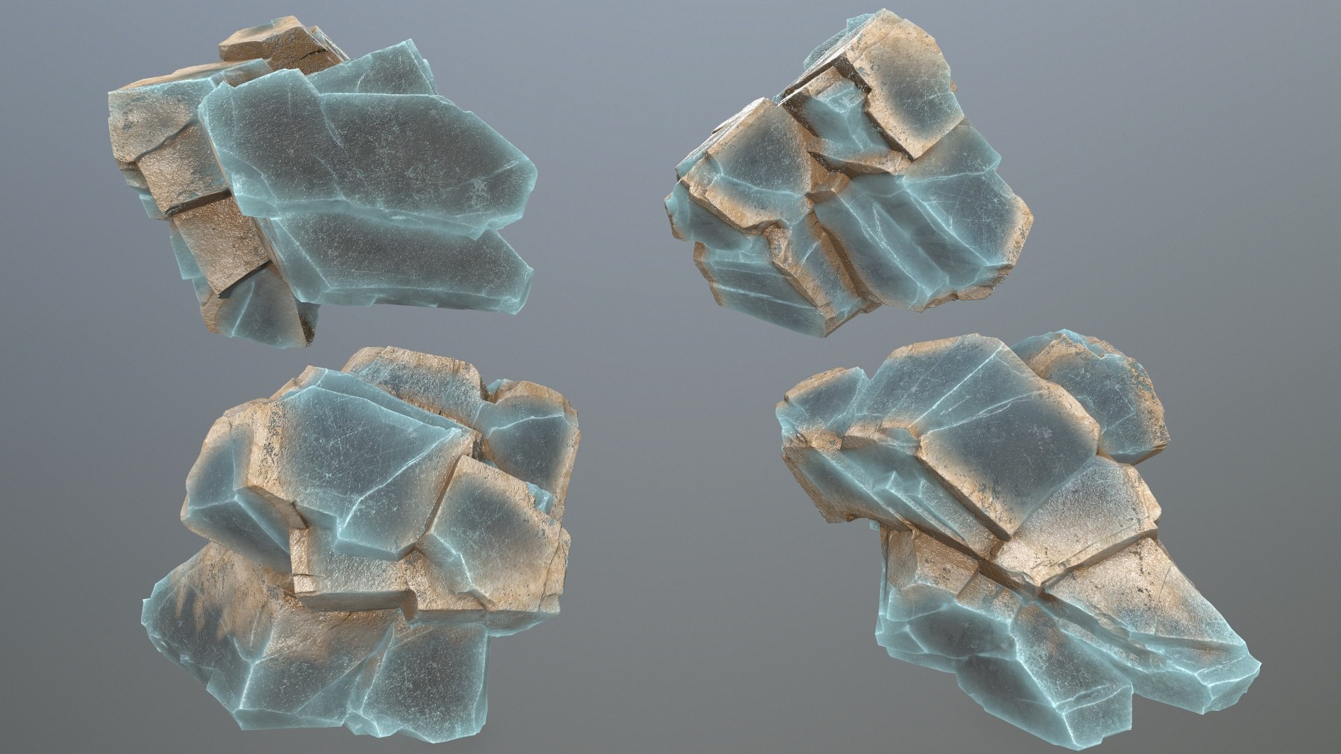 Ice Rocks 3D Model - TurboSquid 2034314